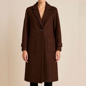 House of Harlow 1960 brown wool-blend trench coat